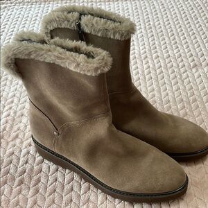 Easy Spirit Evolve Ankle Fur Lined Boots Waterproof leather